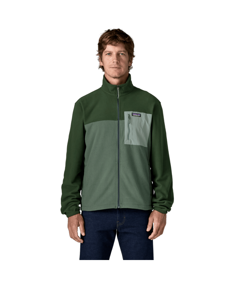 Men's Micro D Patch Pocket Jacket in Canopy Green, Alternate View 1 | Patagonia