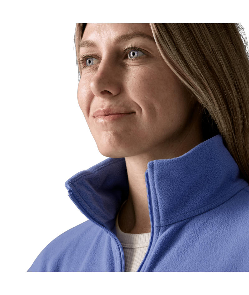 Women's Micro D 1/2 Zip Fleece Pullover in Diver Blue, Alternate View 4 | Patagonia