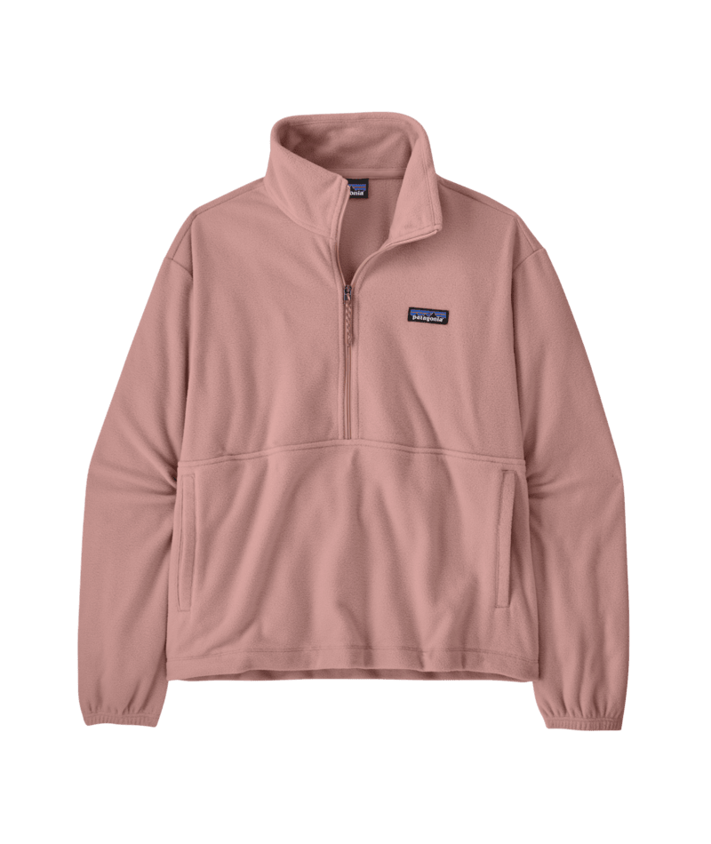 Women's Micro D 1/2 Zip Fleece Pullover in Fuzzy Mauve | Patagonia