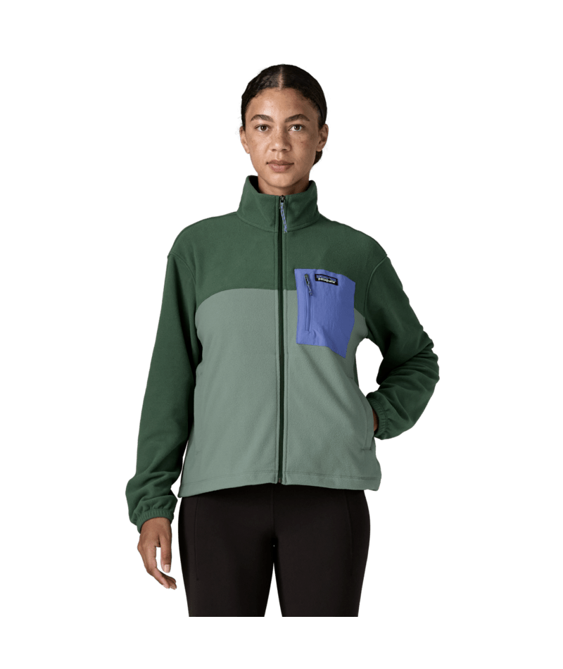 Women's Micro D Patch Pocket Jacket in Cover Green | Photo 2 | Patagonia