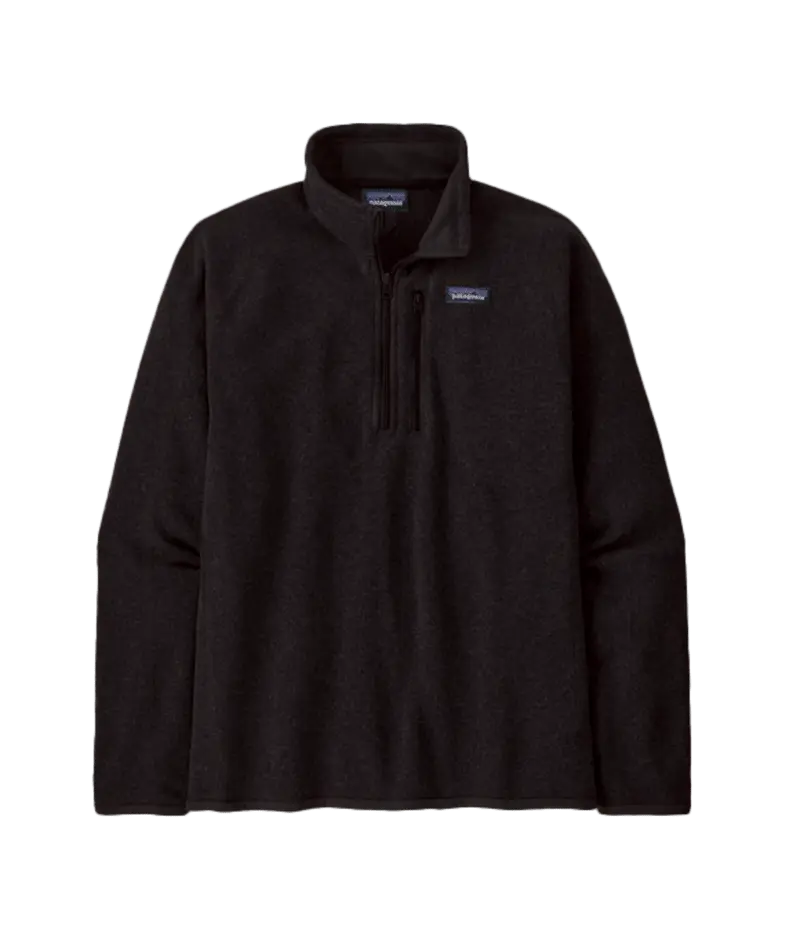 Men's Better Sweater 1/4 Zip in Black | Patagonia