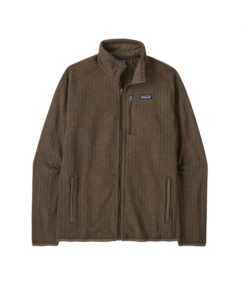 Men's Better Sweater Jacket in Marlow Brown Rib Knit | Photo 1 | Patagonia