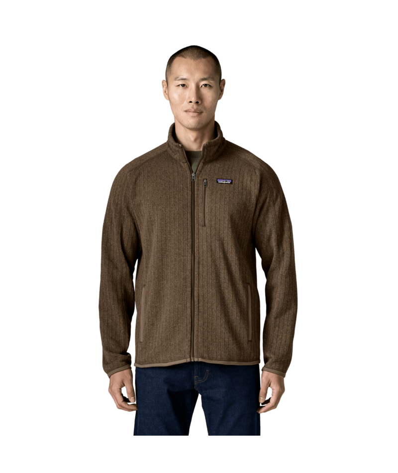 Men's Better Sweater Jacket in Marlow Brown Rib Knit | Photo 2 | Patagonia