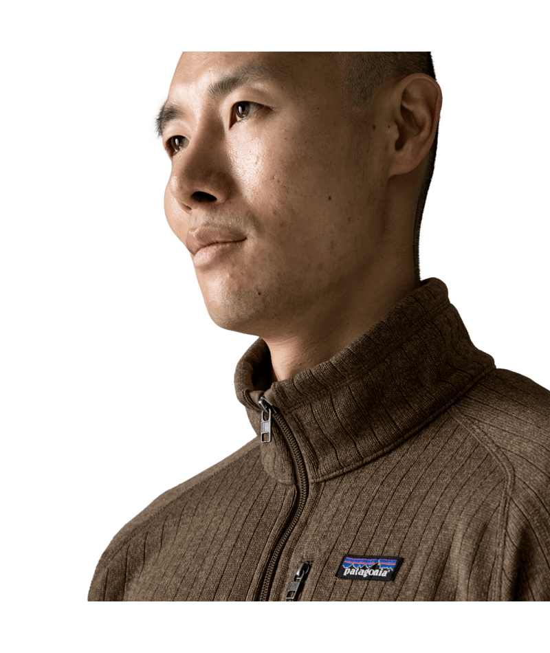 Men's Better Sweater Jacket in Marlow Brown Rib Knit | Photo 5 | Patagonia