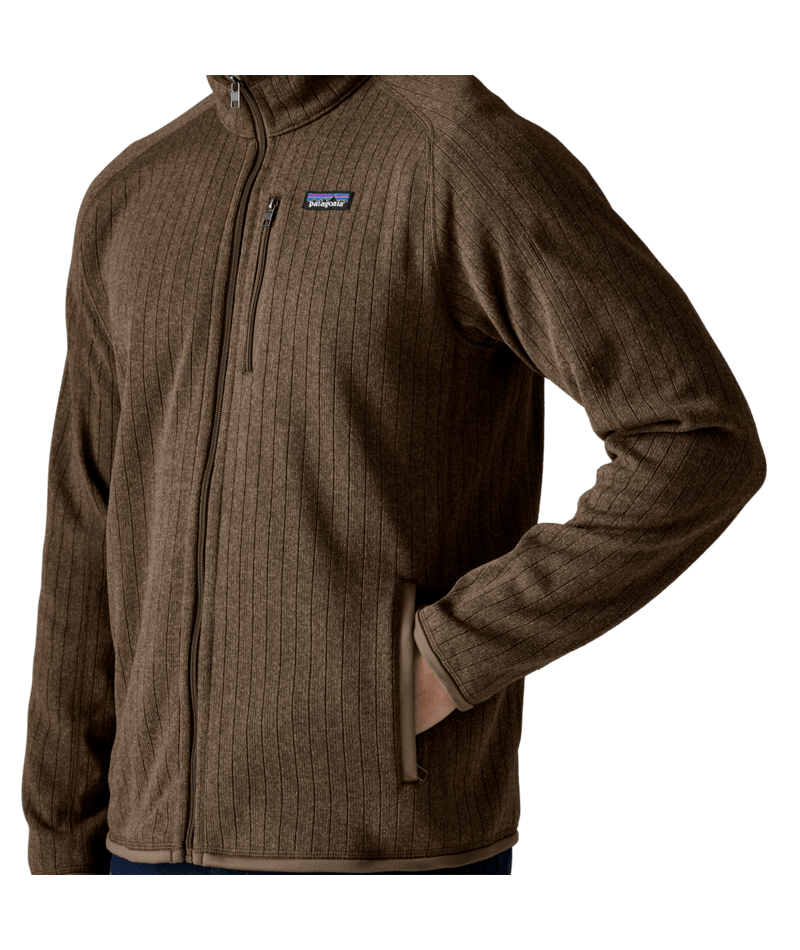 Men's Better Sweater Jacket in Marlow Brown Rib Knit | Photo 8 | Patagonia