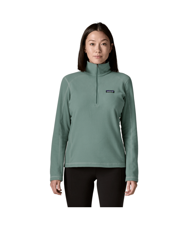 Women's Micro D 1/4 Zip in Cover Green, Alternate View 1 | Patagonia