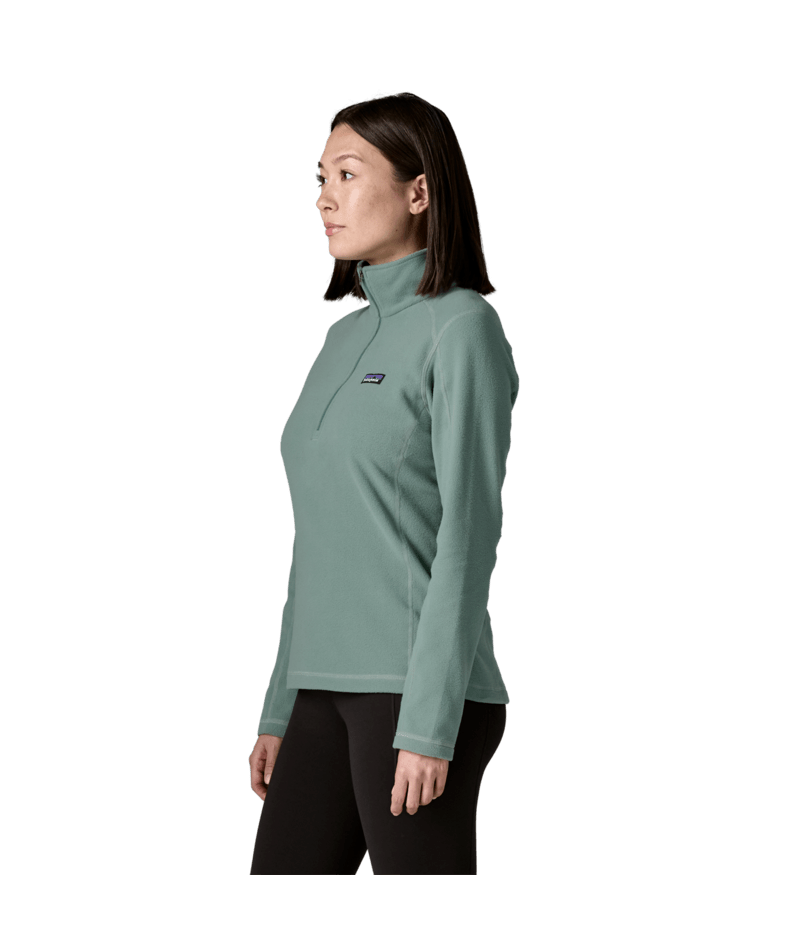Women's Micro D 1/4 Zip in Cover Green, Alternate View 3 | Patagonia
