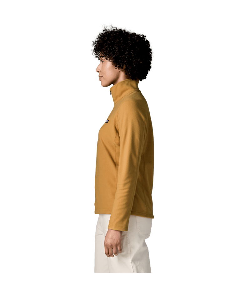 Women's Micro D 1/4 Zip in Dried Mango, Alternate View 3 | Patagonia