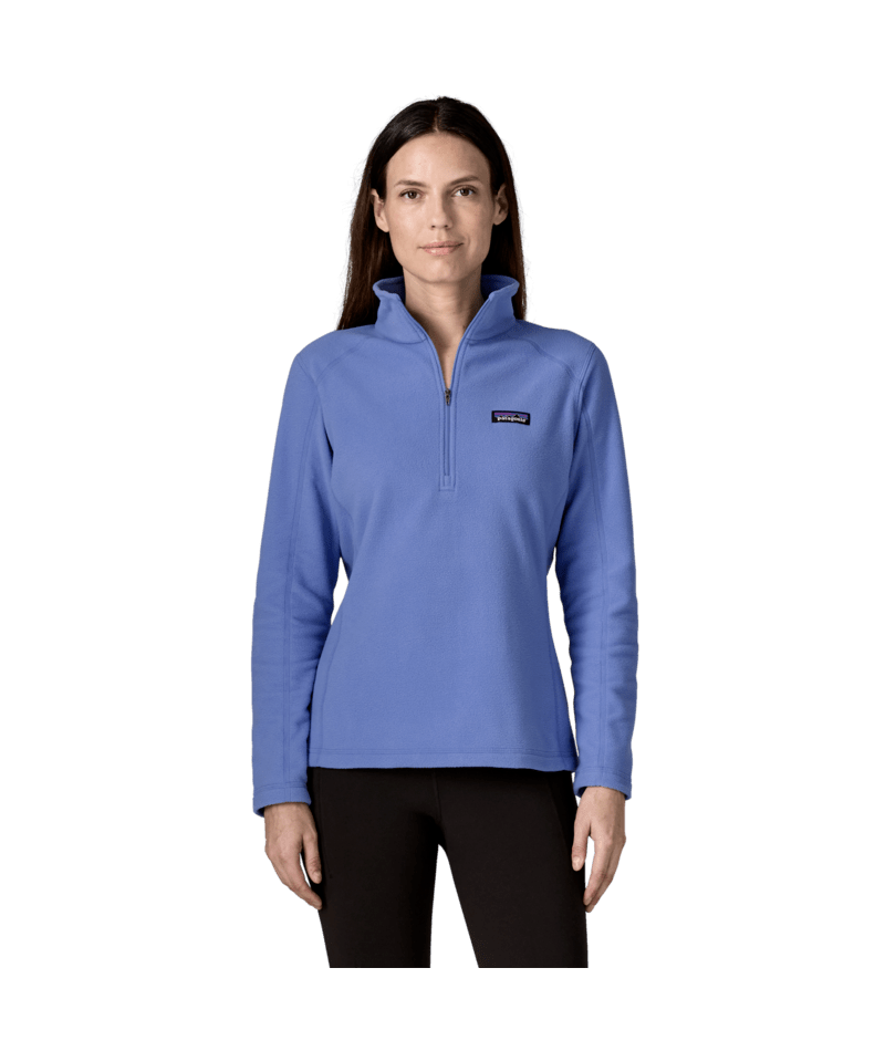 Women's Micro D 1/4 Zip in Diver Blue, Alternate View 1 | Patagonia