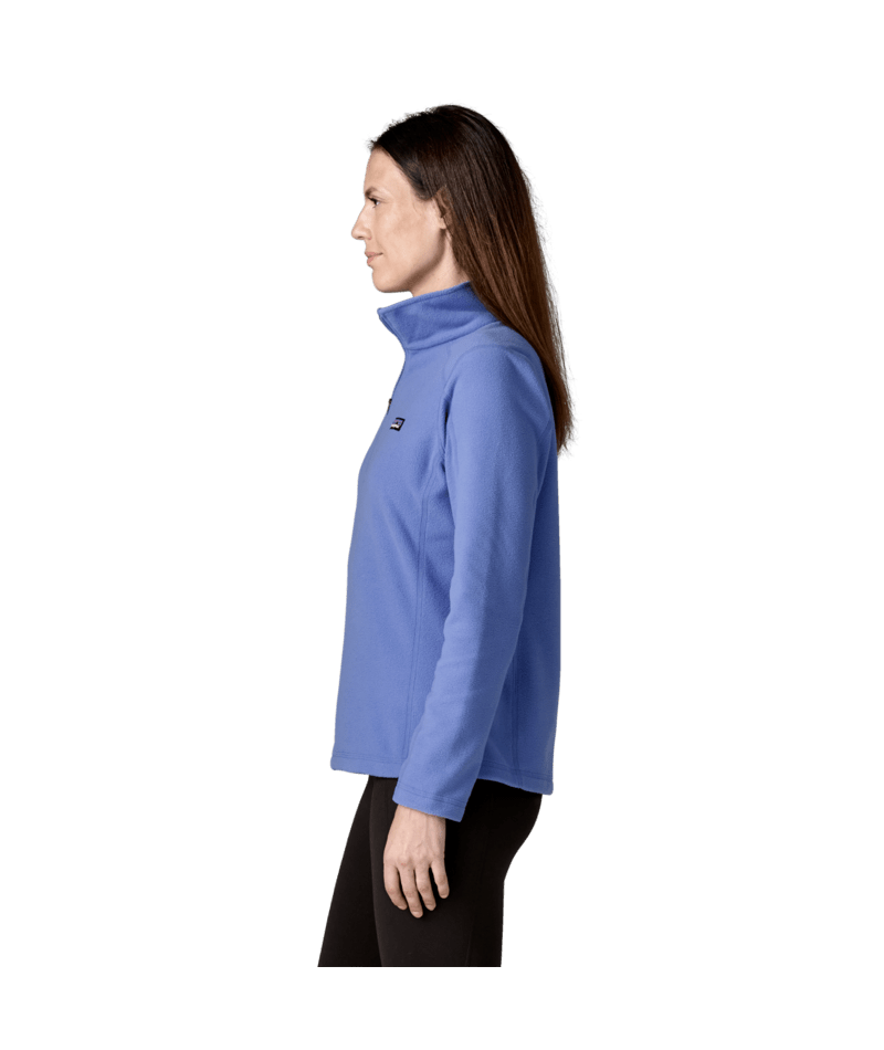 Women's Micro D 1/4 Zip in Diver Blue, Alternate View 3 | Patagonia