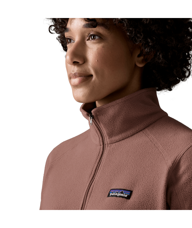 Women's Micro D 1/4 Zip in Moonrise Taupe, Alternate View 4 | Patagonia
