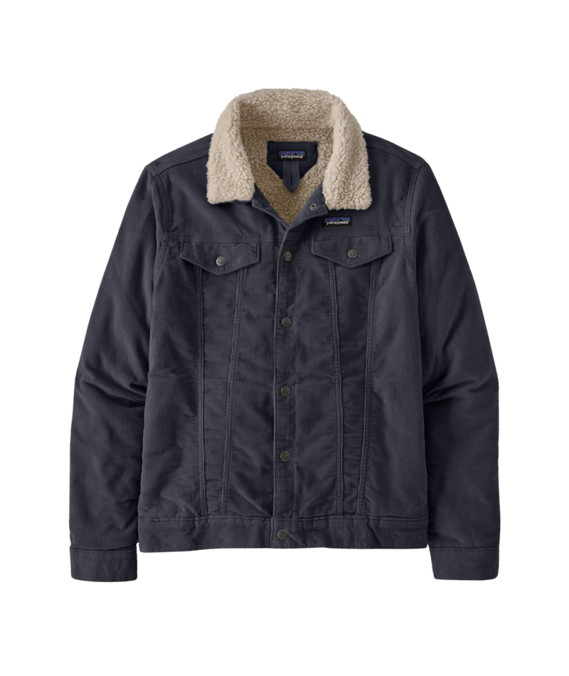 Men's Pile Lined Trucker Jacket in Smolder Blue | Photo 1 | Patagonia