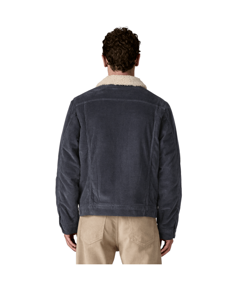 Men's Pile Lined Trucker Jacket in Smolder Blue | Photo 3 | Patagonia