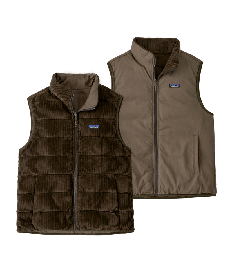 Reversible Cotton Down Vest in Marlow Brown | Photo 1 | Patagonia