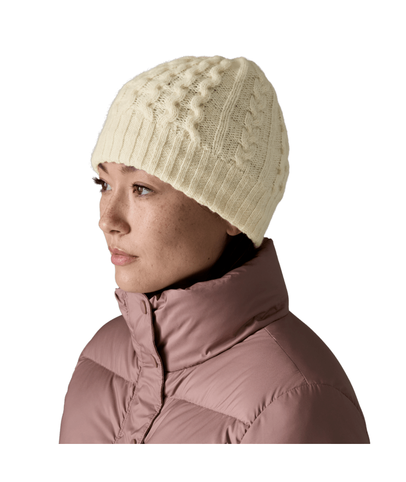 Coastal Cable Beanie in Birch White | Photo 2 | Patagonia