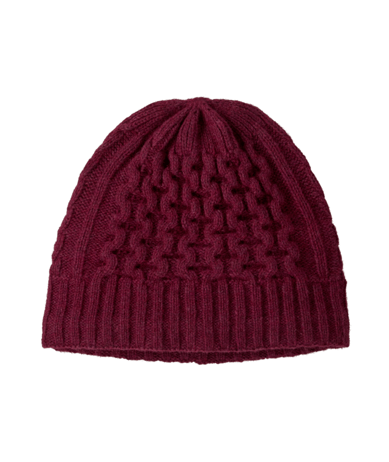 Coastal Cable Beanie in Berry Fig | Photo 1 | Patagonia