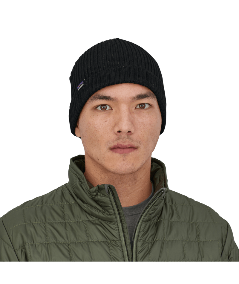 Fishermans Rolled Beanie in Black | Photo 2 | Patagonia