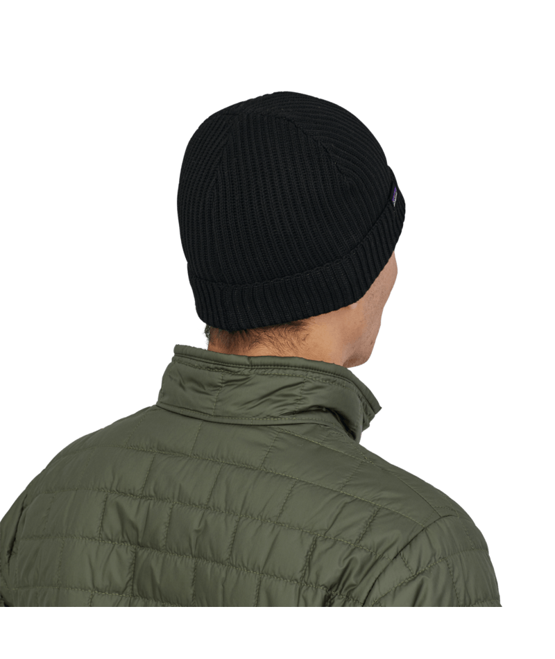 Fishermans Rolled Beanie in Black | Photo 3 | Patagonia