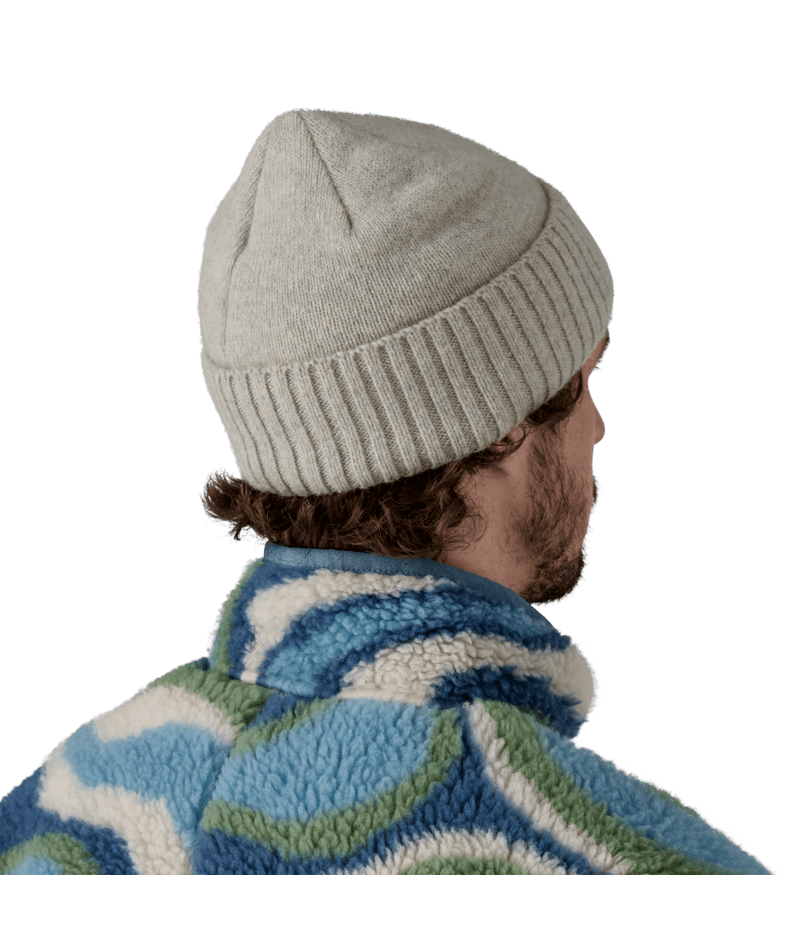 Brodeo Beanie in OG Legacy Label: Crisp Grey | Photo 3 | Patagonia