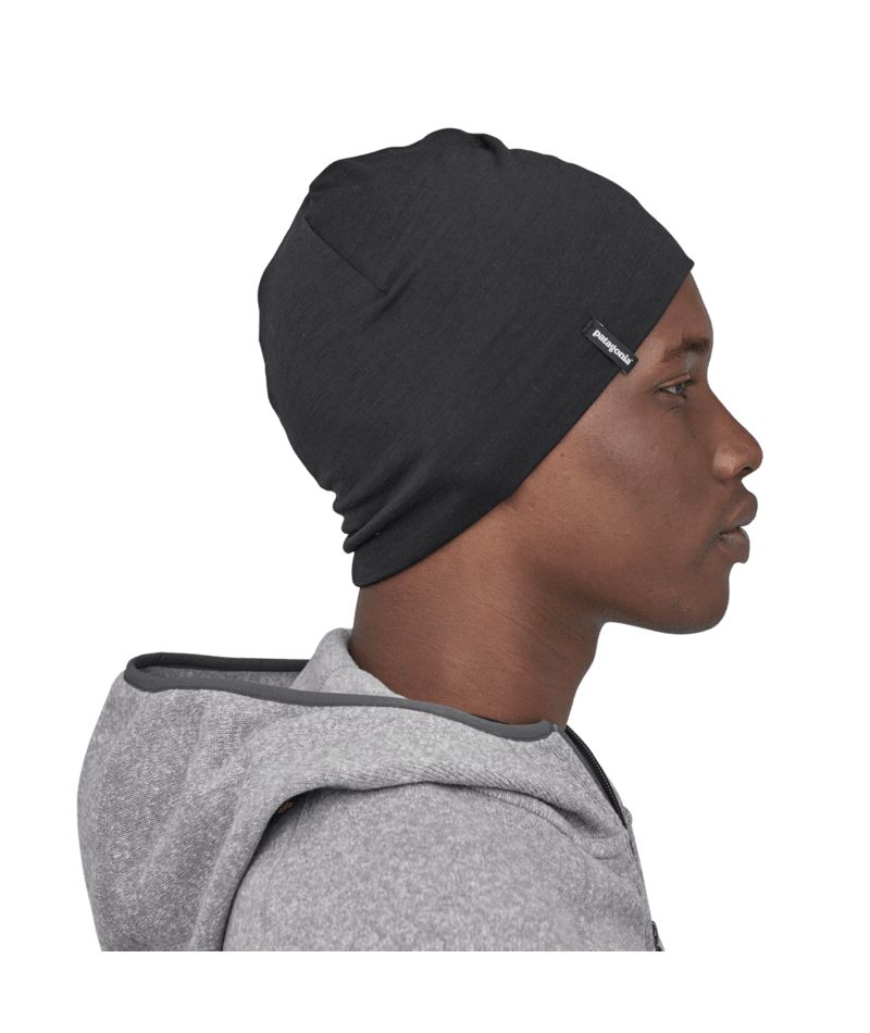 Overlook Merino Wool Liner Beanie in Black | Photo 7 | Patagonia