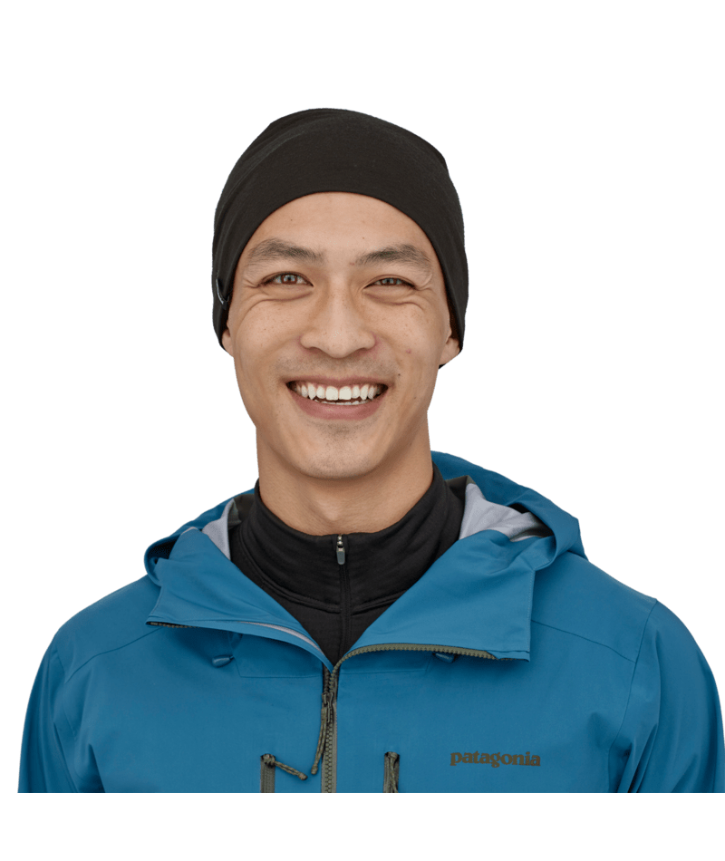 Overlook Merino Wool Liner Beanie in Black | Photo 8 | Patagonia