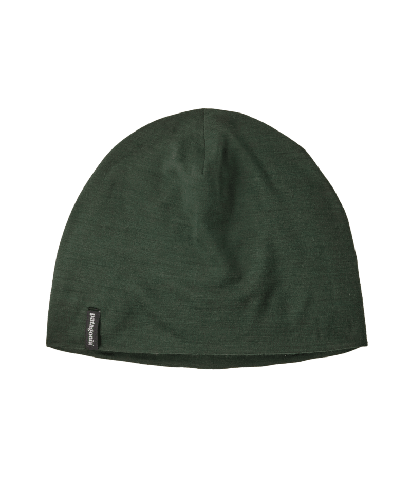 Overlook Merino Wool Liner Beanie in Treeline Green | Photo 1 | Patagonia