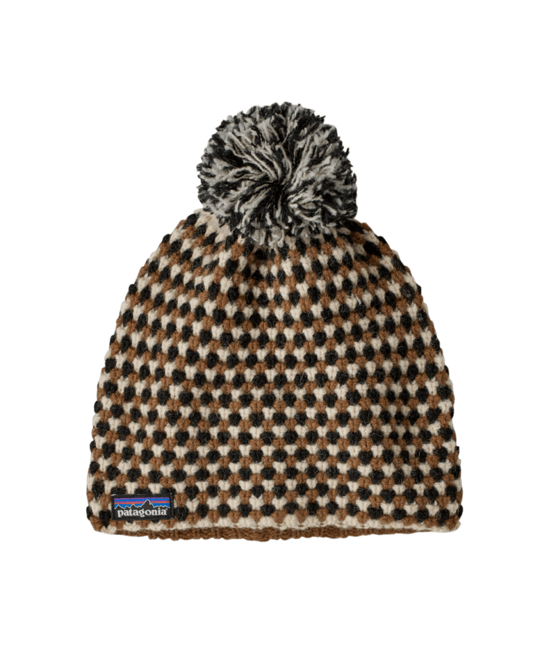 Snowbelle Beanie in Tri Color: Nest Brown | Photo 1 | Patagonia