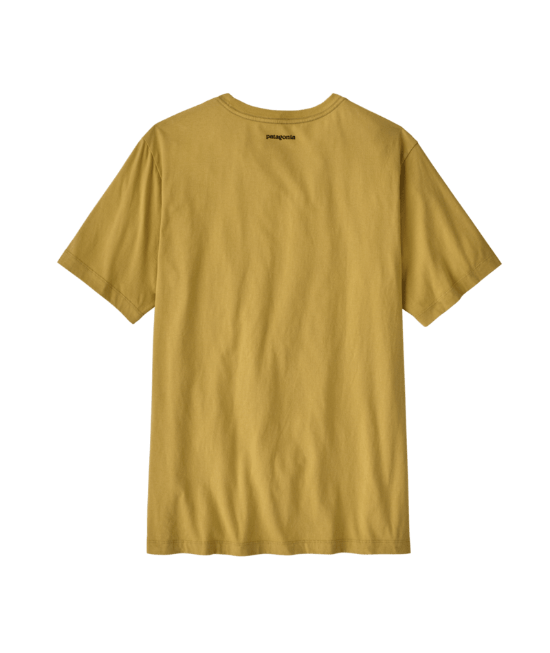 Men's Fitz Roy Massif Pocket Tee in Lynx Tan | Photo 2 | Patagonia