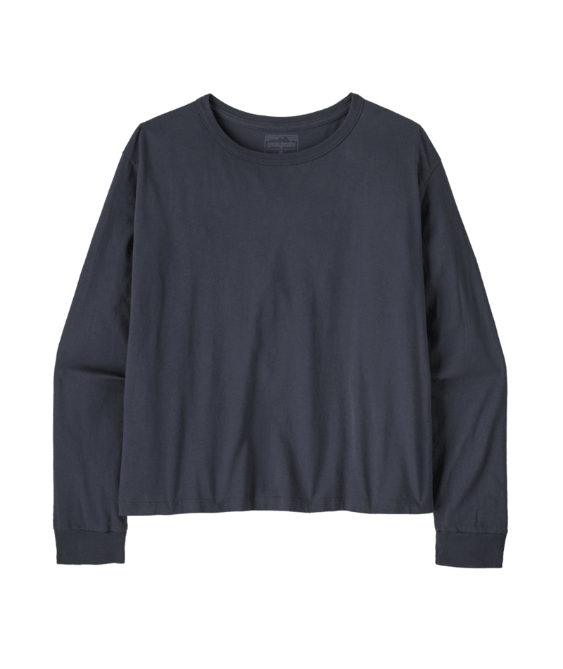 Women's Long Sleeve Daily Easy Cut T-Shirt in Smolder Blue | Patagonia