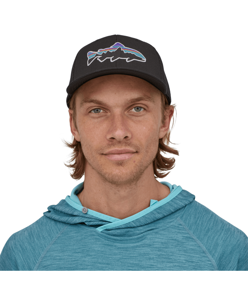 Fitz Roy Trout Trucker Hat in Black | Photo 2 | Patagonia