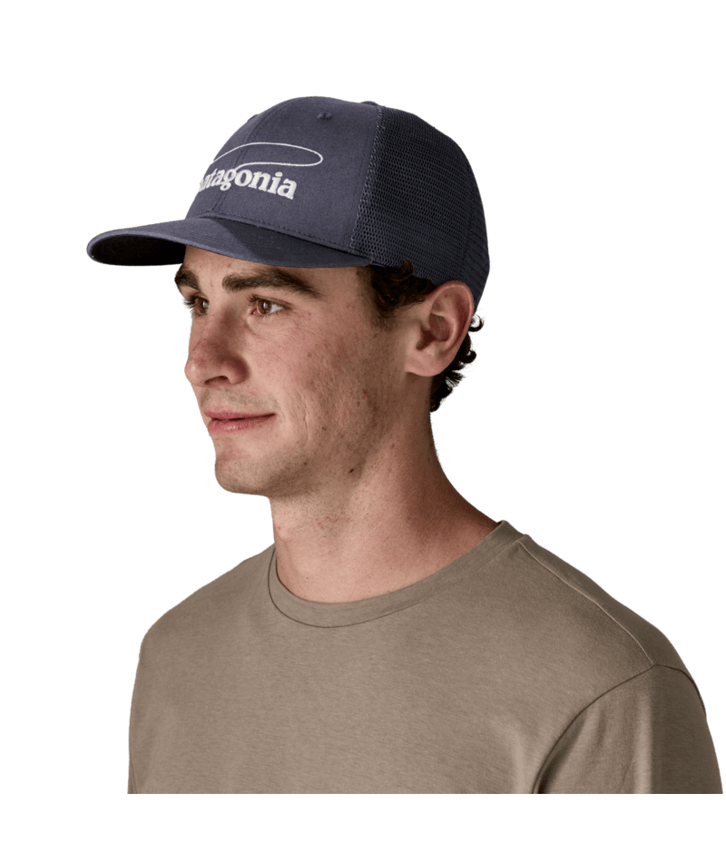 Take a Stand Trucker Hat in Casting Logo: Smolder Blue | Photo 4 | Patagonia