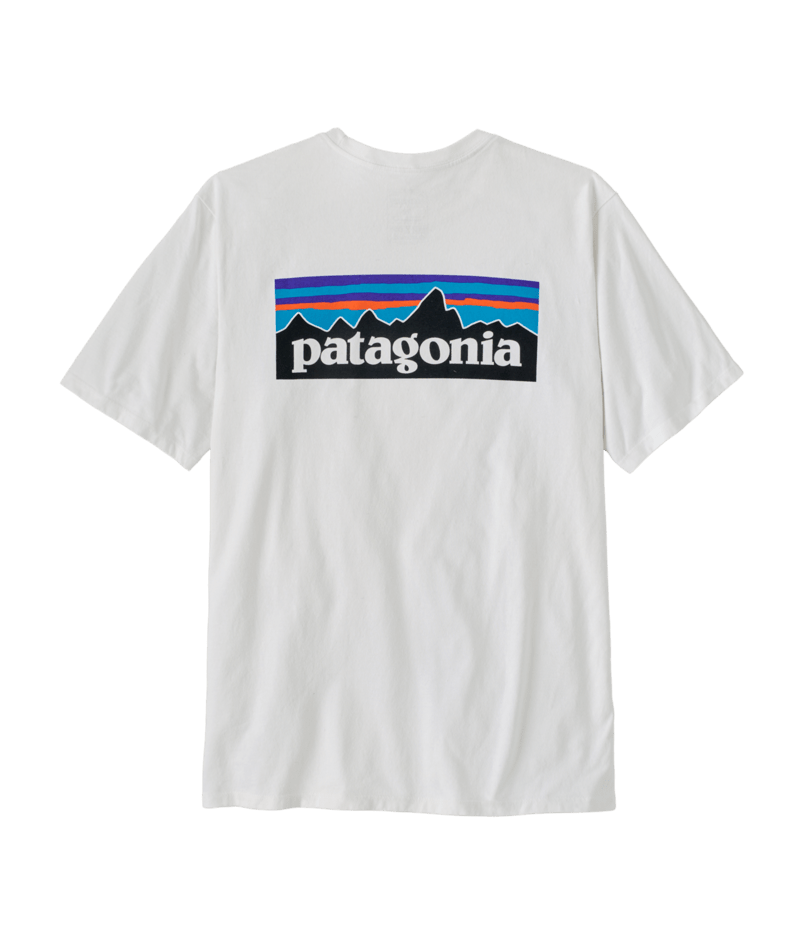 Men's P-6 Logo Responsibili-Tee in Fiber White | Photo 1 | Patagonia
