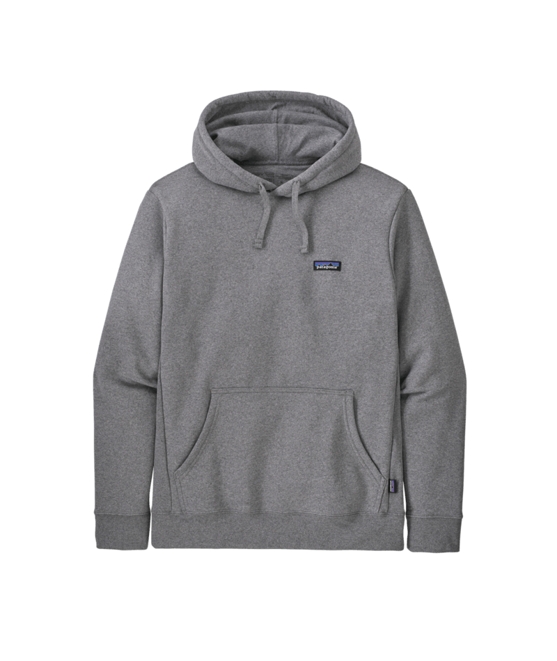Men's P-6 Label Uprisal Hoody in Gravel Heather | Photo 1 | Patagonia