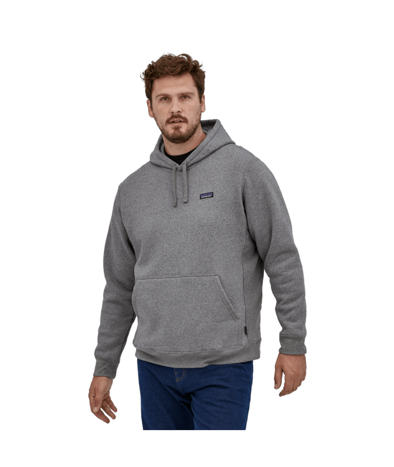 Men's P-6 Label Uprisal Hoody in Gravel Heather | Photo 2 | Patagonia