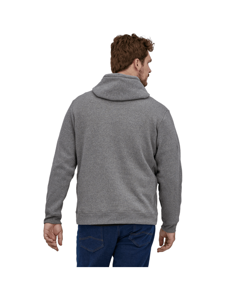 Men's P-6 Label Uprisal Hoody in Gravel Heather | Photo 3 | Patagonia