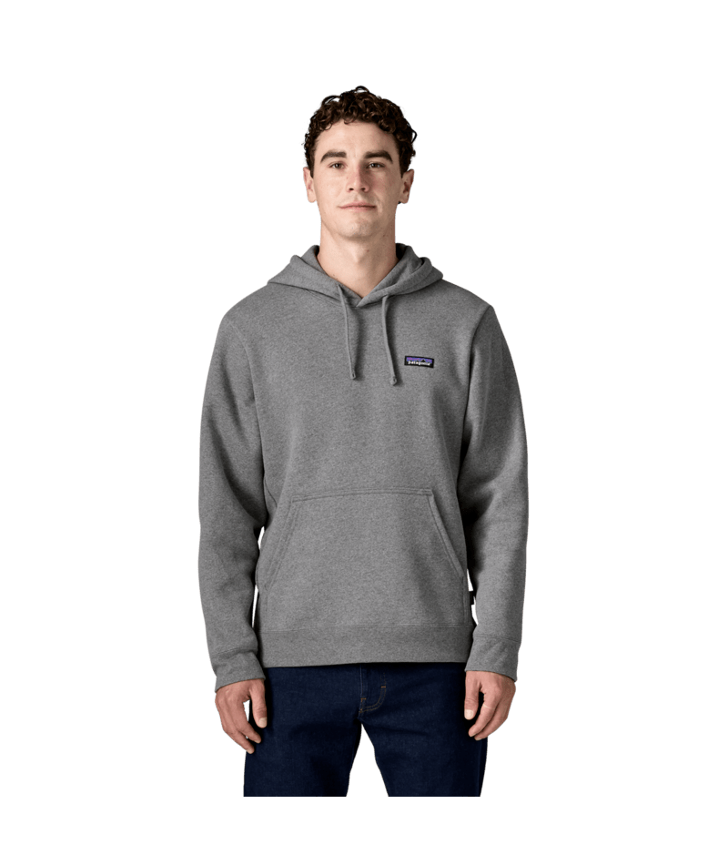 Men's P-6 Label Uprisal Hoody in Gravel Heather | Photo 4 | Patagonia