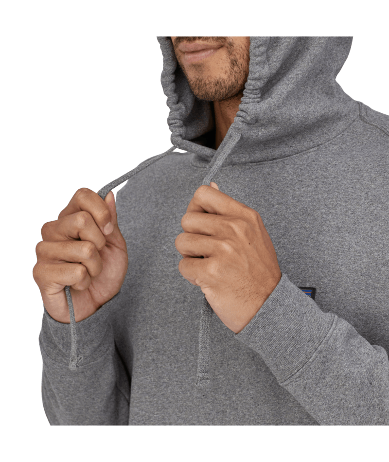 Men's P-6 Label Uprisal Hoody in Gravel Heather | Photo 9 | Patagonia