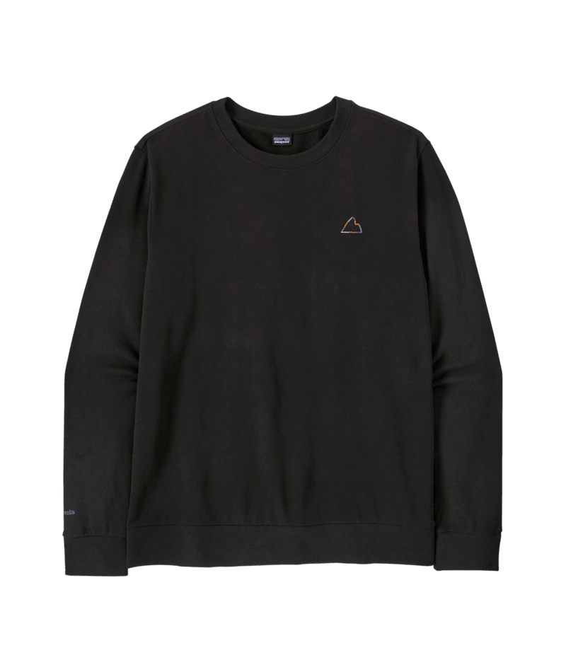 Men's Fitz Roy Massif Daily Crew in Black | Photo 1 | Patagonia