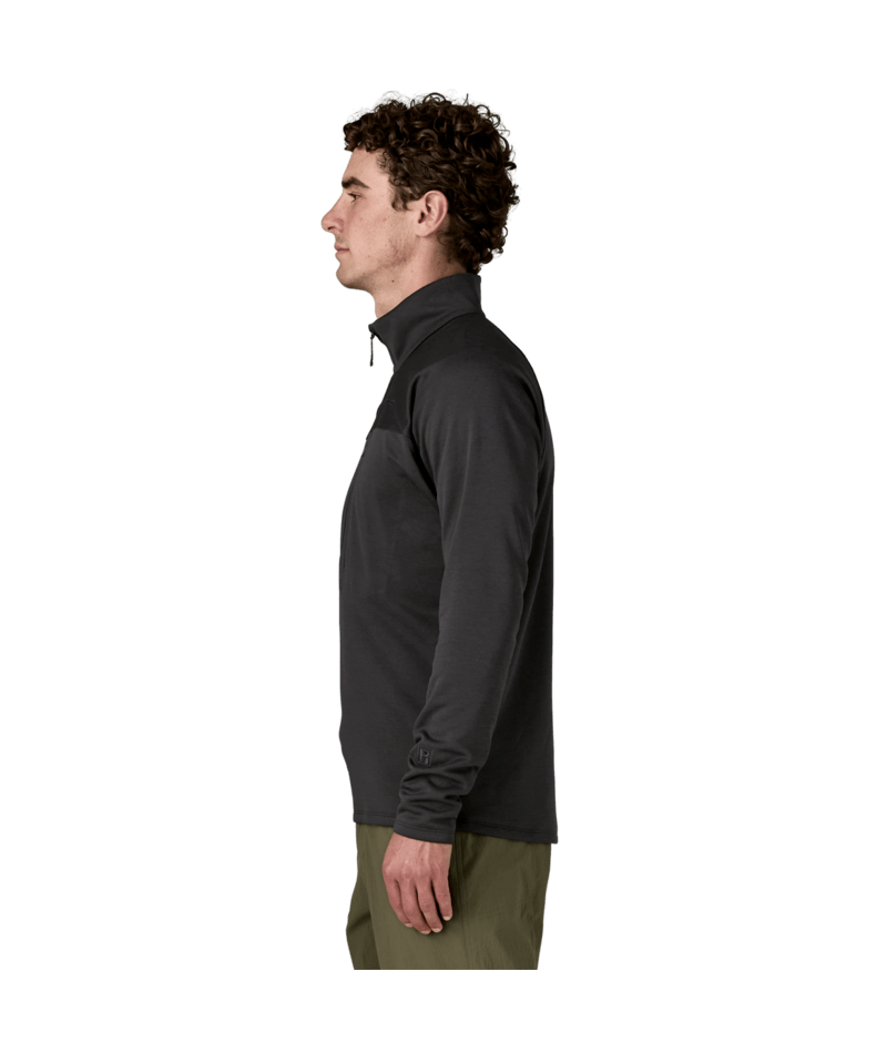Men's R1 Ultralight 1/2 Zip in Black | Photo 4 | Patagonia