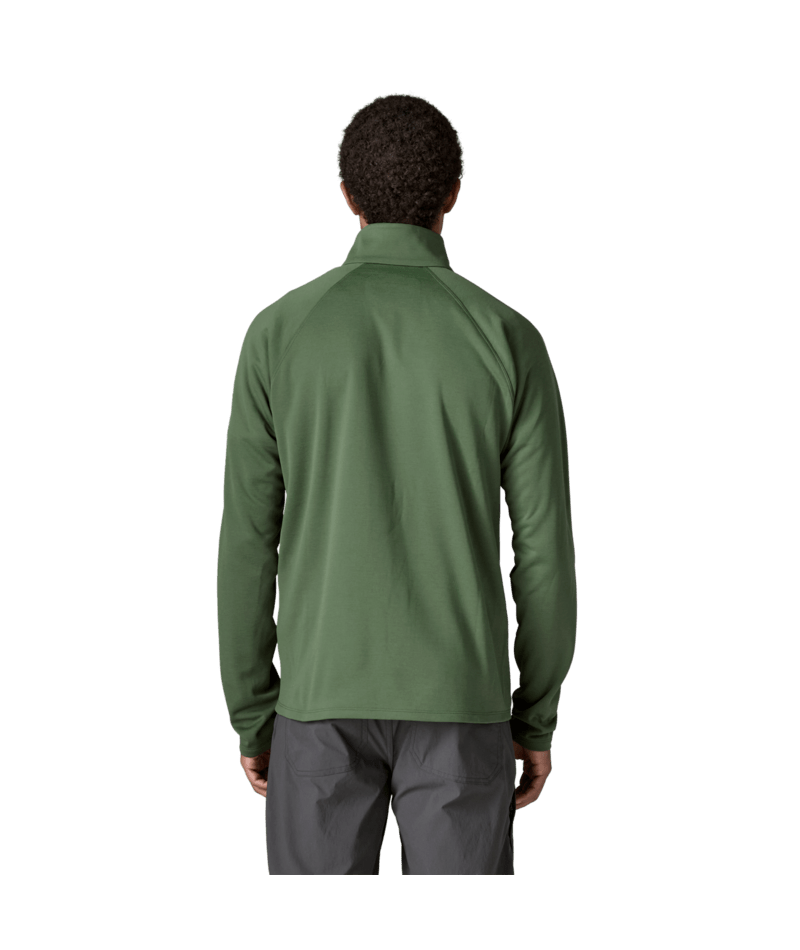 Men's R1 Ultralight 1/2 Zip in Canopy Green | Photo 3 | Patagonia