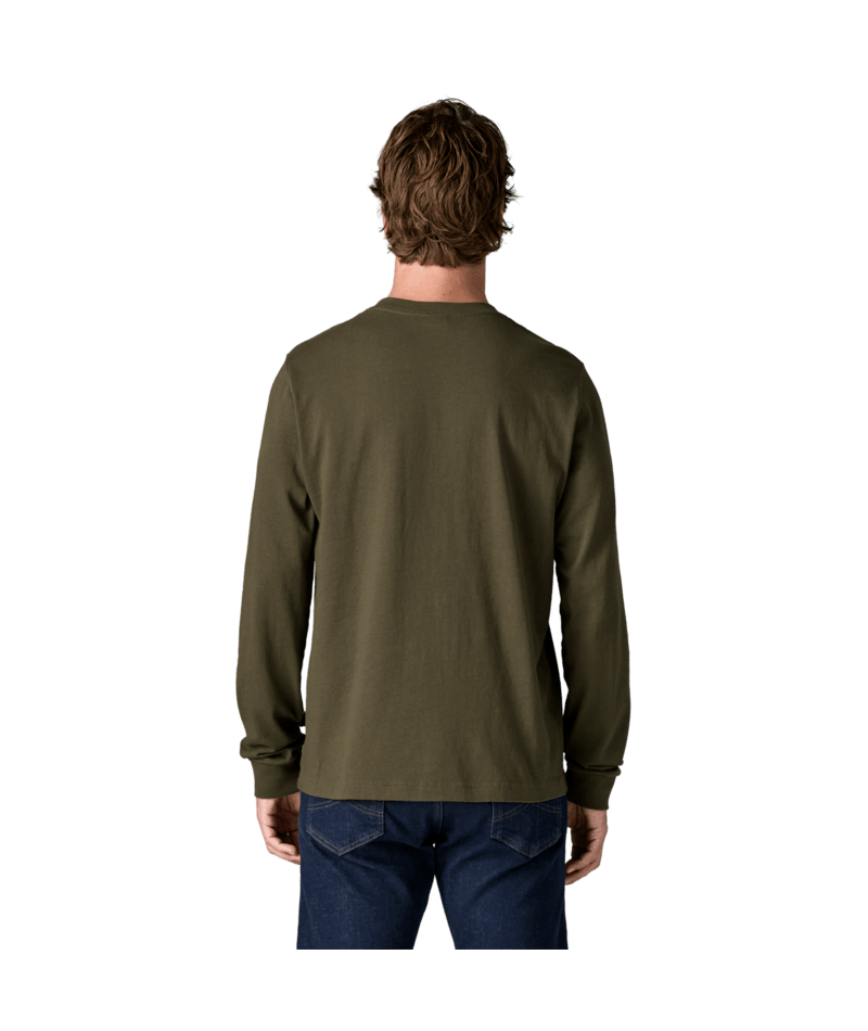 Men's Long-Sleeved Henley Shirt in Basin Green | Photo 3 | Patagonia
