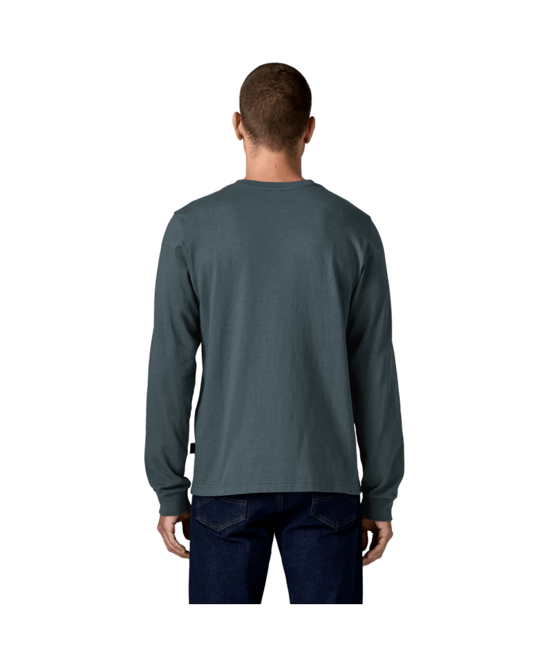 Men's Long-Sleeved Henley Shirt in Summit Blue | Photo 3 | Patagonia