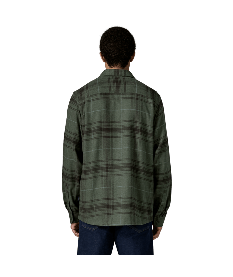 Men's Fjord Flannel Shirt in Dissolve: Treeline Green | Photo 3 | Patagonia