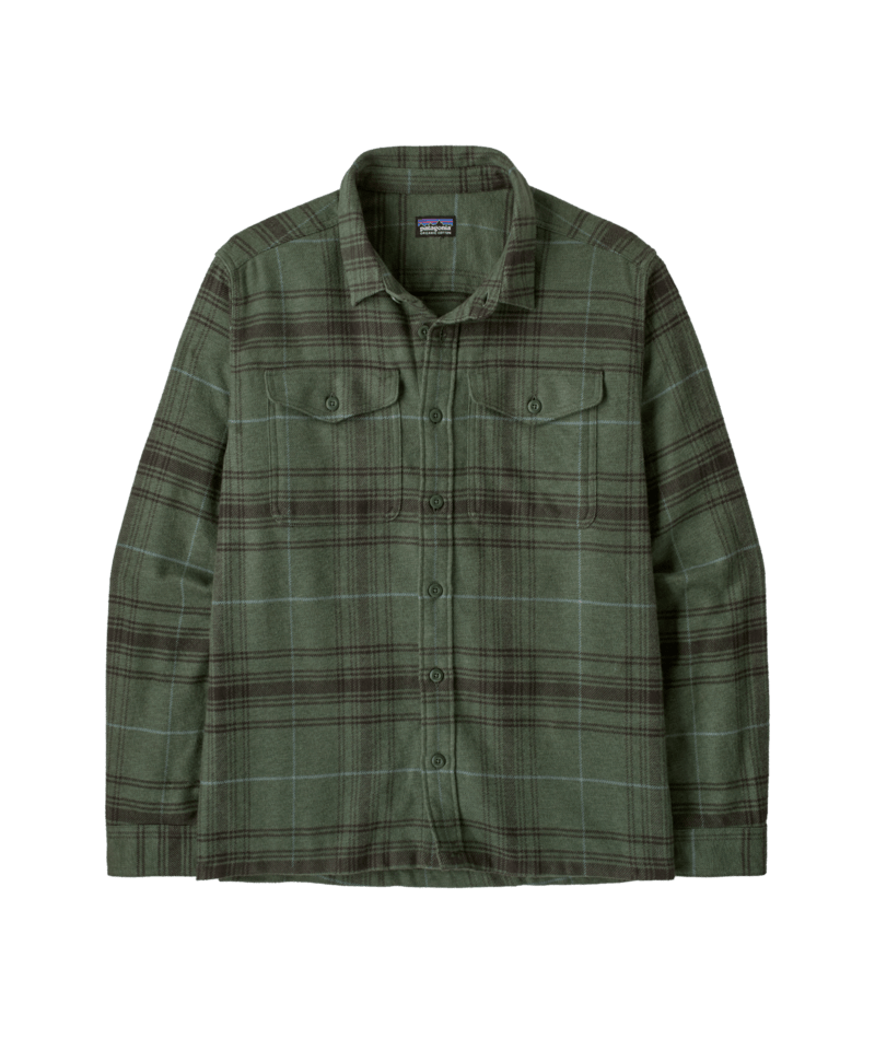 Men's Fjord Flannel Shirt in Dissolve: Treeline Green | Photo 1 | Patagonia