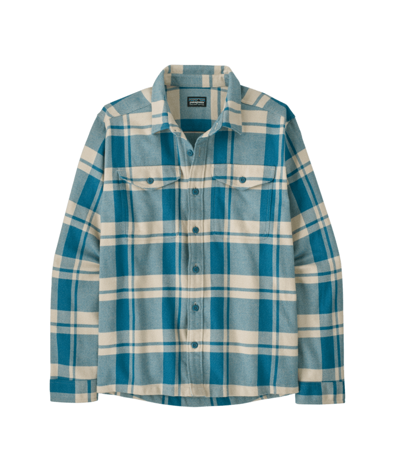 Men's Fjord Flannel Shirt in Powder: Glacial Blue | Patagonia
