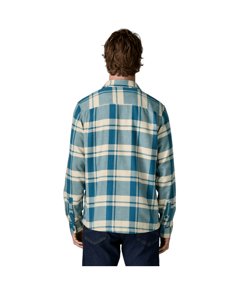 Men's Fjord Flannel Shirt in Powder: Glacial Blue, Alternate View 2 | Patagonia