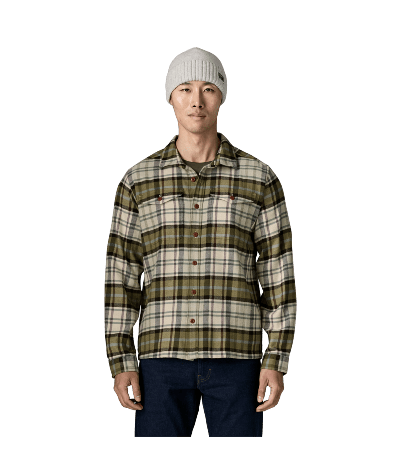 Men's Fjord Flannel Shirt in Rising Storm: Weathered Stone, Alternate View 1 | Patagonia