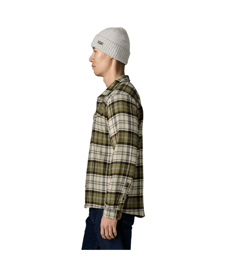 Men's Fjord Flannel Shirt in Rising Storm: Weathered Stone, Alternate View 3 | Patagonia