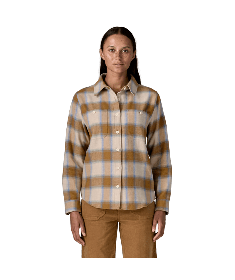 Women's Fjord Flannel Shirt in Eclipse: Nest Brown, Alternate View 1 | Patagonia