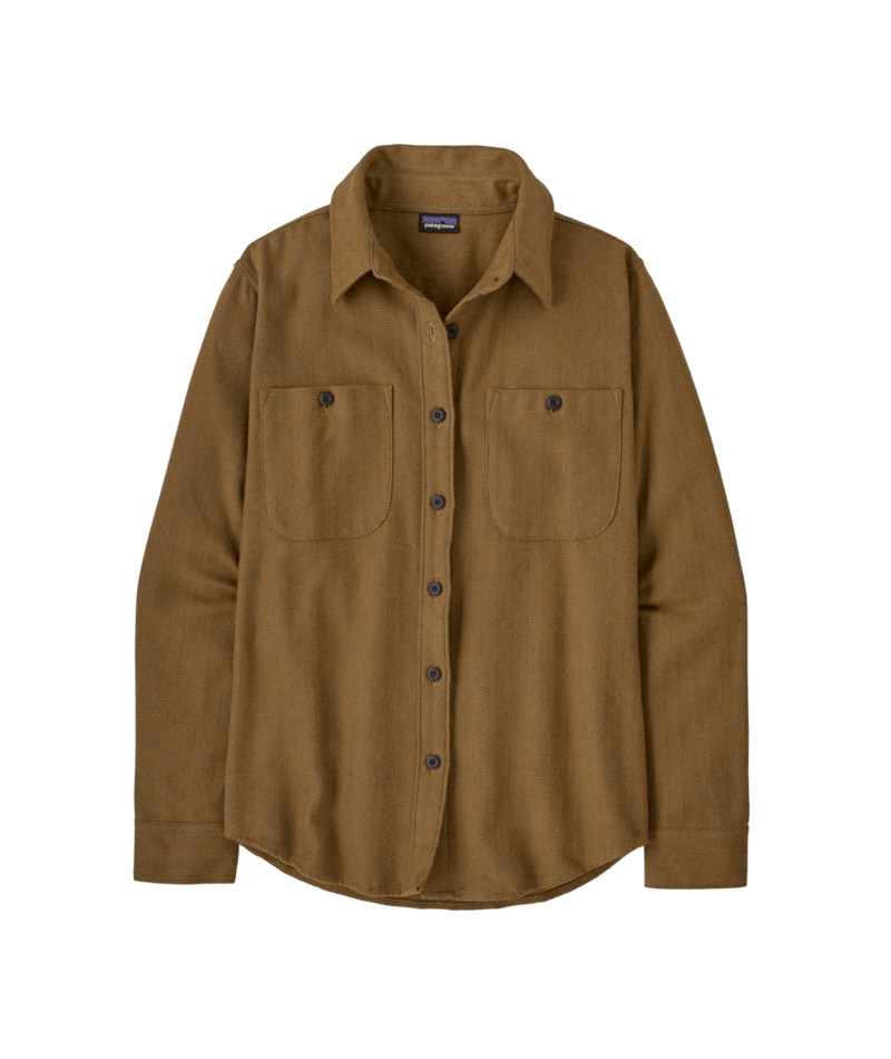 Women's Fjord Flannel Shirt in Tundra Twill: Den Brown | Patagonia